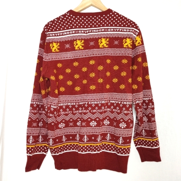 Harry Potter Box Lunch Griffindor Christmas Holiday Christmas Sweater‎ XL - Picture 3 of 8